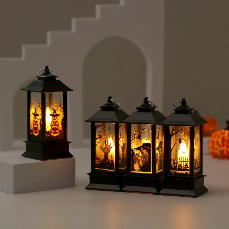 Halloween Pumpkin Ghost Hanging LED Lamp