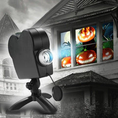 Halloween Holographic Window Projection