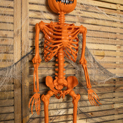 Halloween Pumpkin Skeleton Decoration