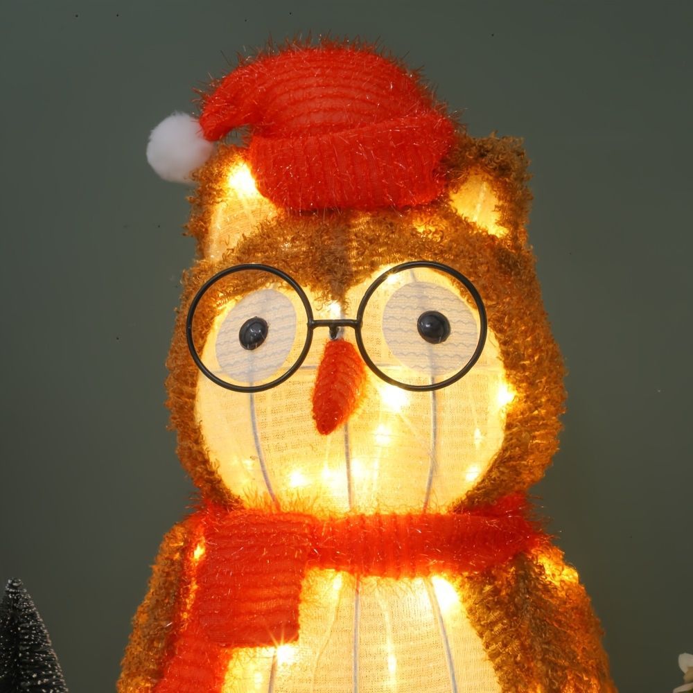 Christmas Owl LED Night Light