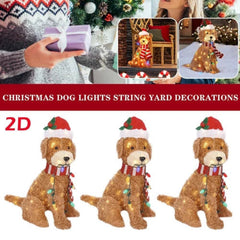Christmas Dog String Light Festives