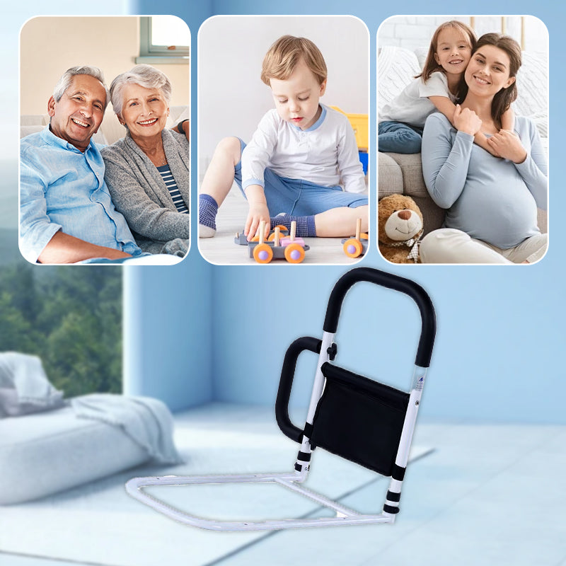Adjustable Bedside Handrail Railing for Elderly & Pregnant Women