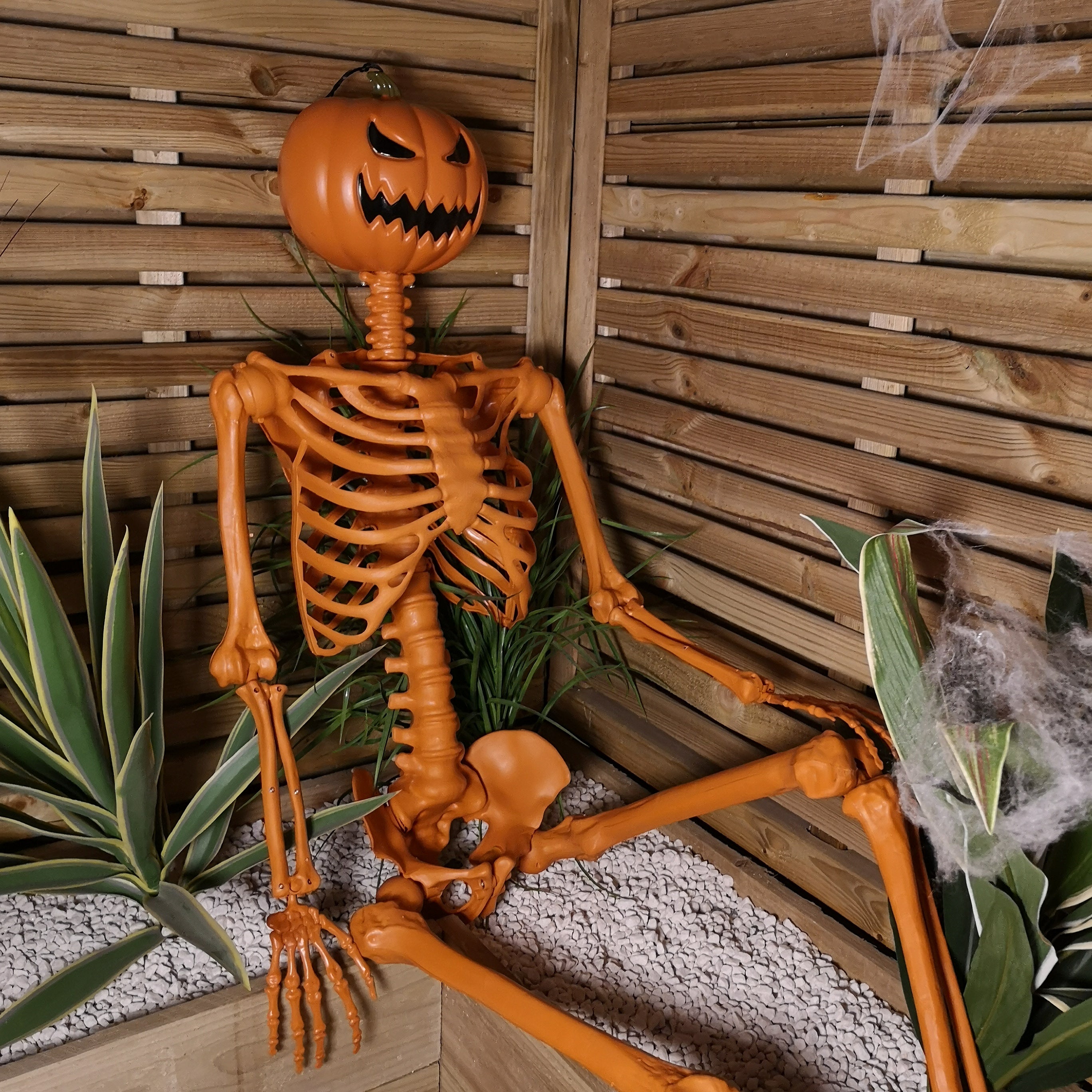 Halloween Pumpkin Skeleton Decoration