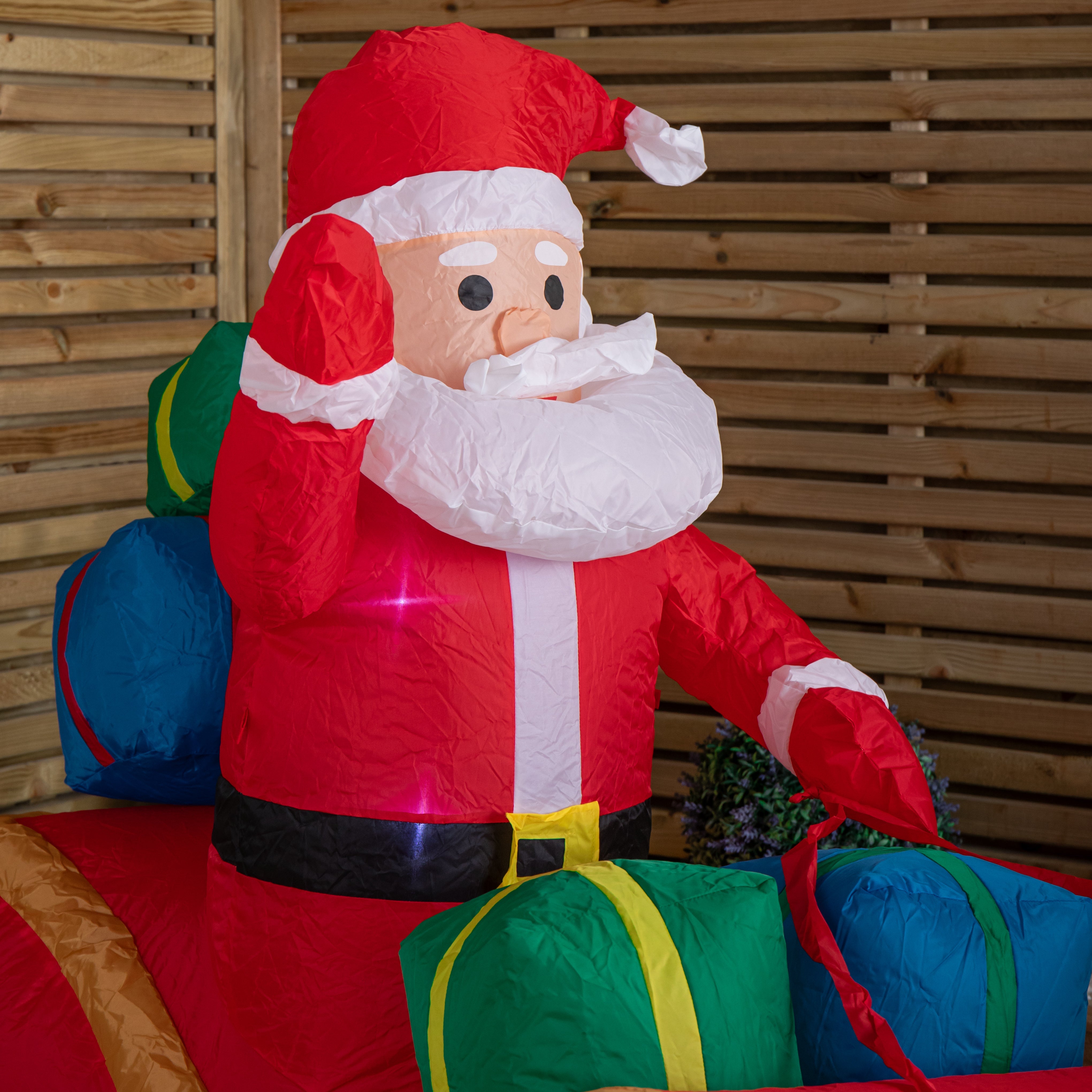 Inflatable Santa Sleigh with Reindeer